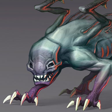 grafit212 Mikhail Tarasov Misha Tarasov monster character concept art digital painting