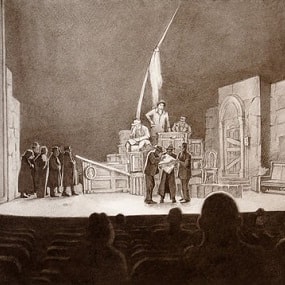 Theater Vakhtangov 2; russian sauce, paper